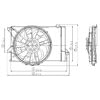 Global Parts Distributors 2811518 Engine Cooling Fan Assembly gpd Electric Cooling Fan 2811518