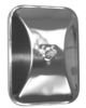 Cham-Cal 30151 Open Road 6"x 8" "Smooth Back" Light Truck Mirror, Stainless Steel