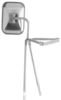 Cham-Cal 50401 Door Mirror Open Road 7 1/2"x 10 1/2" Medium Duty Large Tripod Mirror Assembly, Stainless Steel