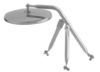 Cham-Cal 40201 Crossview Mirror Assembly Open Road 8 1/2" Convex Cross View Mirror Assembly, Stainless Steel