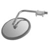 Cham-Cal 40101 Door Mirror Open Road 10 1/2" Cross View Convex Mirror Assembly, Stainless Steel