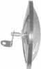 Cham-Cal 10851 Open Road 8 1/2" "Semi-Bubble" Convex Mirror, Stainless Steel