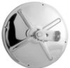 Cham-Cal 10701 Door Blind Spot Mirror Open Road 7 1/2" Convex Mirror, Stainless Steel
