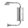 20852 by CHAM-CAL - Jr. West Coast Open Road Mirror Assembly - 5" x 10", Tube-Through, Stainless Steel