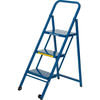 TL318 by BALLYMORE - 3 Step Thin Line Folding Step Ladder, 300 lb. Capacity, Blue - TL318