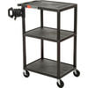 Luxor LE42-B Utility Cart A/V Presentation Station - 24x18x41