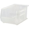 QUS241CL by QUANTUM STORAGE SYSTEMS - Plastic Stack & Hang Bin, 8-1/4"W x 13-5/8"D x 6"H, Clear