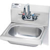 Krowne HS-10 Parts Washer Sink Krowne® HS-10 - 16" Wide Hand Sink With Side Support Brackets, Wrist Handles