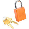 Master Lock A1105ORJ Padlock American Lock® No. A1105ORJ Solid Aluminum Rectangular Padlock, Orange