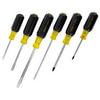 Stanley 66-565 Screwdriver Set Stanley 66-565 6 PC. Vinyl Comfort Grip Cabinet. Standard, & Phillips Screwdriver Set