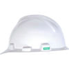 10057441 by MSA - MSA V-Gard® Hard Hats, Front Brim, 1-Touch Suspension, White, 10057441