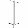 Econoco K39 Display Rack Shopping Bag Rack w/ 2 Arms - Chrome