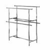 Econoco KH2 Display Rack Clamp-On Hangrail For Double Bar Garment Racks K40 And K41 - Chrome