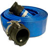 Apache 98138049 Multi-Purpose Hose Apache 98138049 2" x 50' PVC Lay Flat Discharge Hose w/ C x E Poly Cam & Groove Fittings