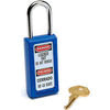 411BLU by MASTER LOCK - Master Lock® Safety 411 Series Zenex Thermoplastic Padlock, Blue, 411BLU