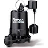 Pentair E50VLT Transfer Utility Pump Flotec Professional Series 1/2 HP Submersible Cast Iron Effluent Pump, Vertical Switch