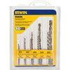 11117 by IRWIN - 10 Pc. Set Spiral Flute Screw Extractors w/Cobalt Drill Bit