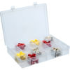 Durham LP24-CLEAR Storage Cabinet Durham Large Plastic Compartment Box LP24-CLEAR - 24 Compartments, 13-1/8x9x2-5/16