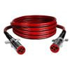 Tectran 7DDD152MW Trailer Power Cable 15 ft. 4GA Red/Black ArticFlex™ Straight Cable with DOUBLEDUAL™ Plugs and WeatherSeal™