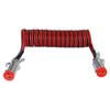 Tectran 7DV4522MW Trailer Power Cable 15 ft. 4 GA Vertical Dual Pole Powercoil Cable, 12" x 12" Lead Lengths