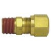 Tectran 1368-6DR Air Brake Air Line Fitting DOT Male Ferrule Connector Fitting for Nylon Tubing, 3/8" Tube Size, 1/2" Pipe