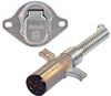 Tectran 670-62B Trailer Power Cable Plug and Receptacle Socket Kit Trailer Power Cable - 6-Way Plug and Socket, with Rubber