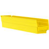 Akro Mils 30124YELLO Storage Cabinet Bin Divider Akro-Mils Plastic Nesting Storage Shelf Bin 30124 - 4-1/8"W x 23-5/8"D x 4"H