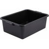 Winco PL-7K Winco PL-7K - Dish Box, Black, 21-1/2"D x 15-3/4"W x 7-1/4"H, NSF
