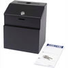 Safco 4232BL Lock Box Safco® Products Steel Suggestion Box, Black
