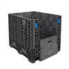 GP4048-39BLACK by LEWIS-BINS.COM - ORBIS  GP4048-39 BulkPak Folding Bulk Shipping Container - 48"L x 40"W x 39"H, 2000 Lb. Cap. Black