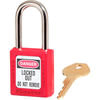 Master Lock 410RED Padlock Master Lock® Safety 410 Series Zenex Thermoplastic Padlock, Red, 410RED