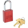 A1106RED by MASTER LOCK - American Lock® No. A1106RED Solid Aluminum Rectangular Padlock, Red