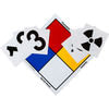 Brady 99444 Caution Label Brady® 99444 NFR Vinyl Sign Kit, 15" X 15", Red/Yellow/Blue/White