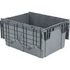 LEWISBins+ FP403Gray Storage Container ORBIS Flipak® Distribution Container FP403 - 27-7/8 x 20-5/8 x 15-5/16 Gray
