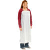PIP Industries UUW-45 Cooking Apron 6 Mil Raw Edge Vinyl Apron - White, 35" x 45"