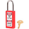 411-RED by MASTER LOCK - Master Lock® Safety 411 Series Zenex Thermoplastic Padlock, Red, 411RED