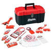 Master Lock 1457E410KA Lockout Tool Set Master Lock® Personal Safety Lockout Kit, Electrical Focus, Keyed Alike,