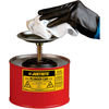 Justrite 10208 Brake Plunger Justrite Safety Plunger Can - 2 Quart Steel, 1020-8