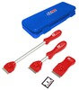 MS3000 by E-Z RED - Monster Scraper Kit - 3-Piece, Inc. 3 Scrapers and 5 Spare Blades