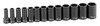 1203MSD by GREY PNEUMATIC - 13 Pc. 3/8" Drive 12 Point Metric Semi-Deep Length Impact Set