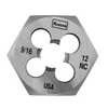 Irwin Hanson 6848 9/16" - 12 NC Hexagon Machine Screw Die Carded