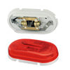 Grote 45932-3 Side Marker Light Two-Bulb Oval Pigtail-Type Clearance / Marker Lamp, Red