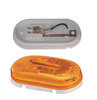 Grote 46713-3 Side Marker Light Single-Bulb Oval Clearance / Marker Light - Built-in Reflector, Multi Pack