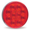 Grote 520923 Brake / Tail / Turn Signal Light SuperNova 4" 10-Diode Pattern LED S/T/T Lamp, Red, Grommet Mount, 24-Volt