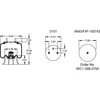 Firestone W013585319 Suspension Air Spring Kit Airide Air Spring Reversible Sleeve 1T14CB-1