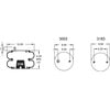 Firestone W013587790 Suspension Air Spring Kit Airide Air Spring Double Convoluted 22-1.5