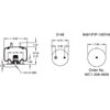Firestone W013588997 Suspension Air Spring Kit Airide Air Spring Reversible Sleeve 1T14CB-1