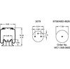 Firestone W013585405 Suspension Air Spring Kit Airide Air Spring Reversible Sleeve 1T14C-3