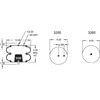 Firestone W013587183 Suspension Air Spring Kit 22D AIR SPRING