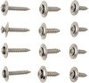 Dorman 02404 Door Interior Trim Panel Retainer Chrome Trim Screw Assortment